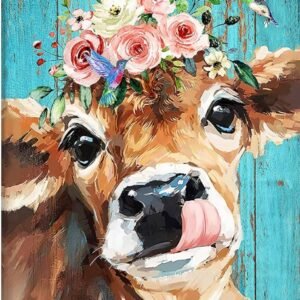 diamond painting cow